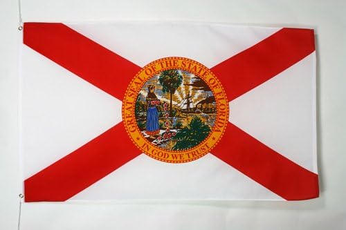 AZ FLAG, Florida Flag, 2x3 Ft, 100D Polyester Us State Of Floride Banner with Two Metal Grommets, Fade Resistant
