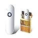 Usb Mini Lighter Electric Reachargeable Flameless Windproof Slim Cigarette Portable Double Side Coil Lighters (Silver)