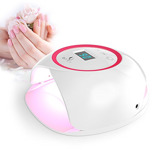 USpicy 36W LED Nail Dryer Nail Lamp with Speedy Drying Process, without Getting Tanned, Automatic Sensor, Works With All Gel Nail Polishes, Large Space, 4 Timer Settings(90s Tension-Free Curing)