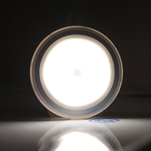 Surborder Shop Wireless 5 LED Motion &amp; Light Sensor Cabinet Wall Puck Lamp Staircase Light