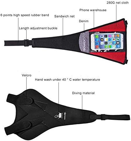 ROCKBROS Bike Sweat Guard with Phone Pouch Sweat Catcher for Turbo Trainer Sweat Cover for Indoor Bike Training Road Bike MTB Trainer Bicycle Sweat Net Bike Frame Protector Cover - Image 3