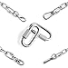 STARVAST 8mm Quick Link Oval Carabiner Chain Quick Links Connector 4pcs M8 Stainless Steel Swing Clip Screw Lock Swing Set for Swing Play Set