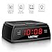 Alarm Clock Radio - Digital Alarm Clock with 20 AM&FM Radio Stations, Radio Alarm Clock with Dual Alarms, Sleep Timer, Snooze, Dimmer, 0.6