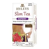 HYLEYS Slim Tea, Raspberry, 25 Count (Pack of 12)