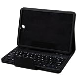NEWSTYLE Samsung Galaxy Tab A 9.7 Case - Wireless Bluetooth Keyboard Cover For Galaxy Tab A 9.7 inch Android Tablet SM-T550 Tablet (2015 New Version) - Black Color - Not Fit Any Other Tablet
