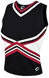 3-Color Kick Cheerleading Uniform Top - Youth Girls Sizes