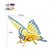 MISCY 3D Puzzle Arts Projects Craft Wood 3D Puzzles for Kids Ages 3+,Especially for 6-8 &up Assemble Paint DIY Animal Crafts Butterfly