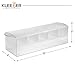 Kleeger Chilled Condiment Server With Lid: 5 Removable Compartments, Bottom Fills With Ice