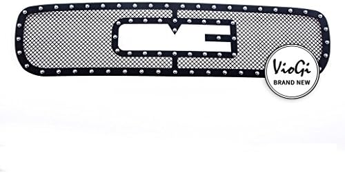 VioletLisa 1pc Overlay Main Upper Stainless Steel Blk Billet Grille For 99-02 Sierra 1500 &amp; 00-06 Yukon &amp; 99-02 Sierra 2500 &amp; 01-02 Sierra 1500HD/2500HD/3500 &amp; 01-01 Sierra C3 &amp; 02-06 Sierra Denali