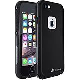 Locustek FLUX Line - Waterproof Case for Apple iPhone 6 or 6s ( IP68 Certified ) Black
