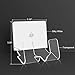 TXEsign Adhesive Wall Phone Holder Mount for Smartphones iPhone External Battery Wall Holder Mount (Silky White & Transparent)