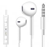 Earphones, Elecer iPhone Earbuds Stereo Earphones with Microphone Headphones with Mic and Remote Control Earbuds for Apple iPhone 6s 6 Plus 5s 5 5c 4s 4 SE Galaxy S8 S7 S6 IOS 7 8 Android Earbuds