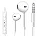 Earphones, Elecer iPhone Earbuds Stereo Earphones with Microphone Headphones with Mic and Remote Control Earbuds for Apple iPhone 6s 6 Plus 5s 5 5c 4s 4 SE Galaxy S8 S7 S6 IOS 7 8 Android Earbuds