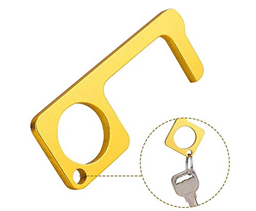Seahouse Handheld Non-Contact Door Opener Stylus Keychain Tool Copper