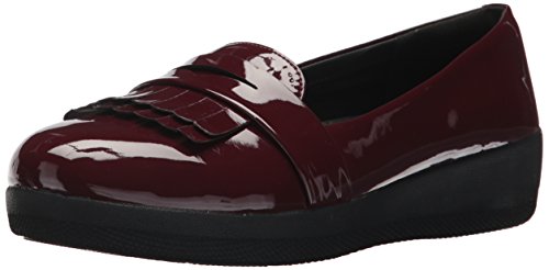 Fitflop women s fringey sneakerloafer shoes in patent l…