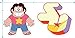Steven Universe Big Donut Cartoon Network T Shirt & Stickers (X-Large) Lavendar