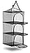 Wealers Outdoor Dry Net Storage and Food Screen 3-Tier Camping, Barbecue, Picnic Meal Protection Organizer | Repel Bugs and Insects | Faster Herb, Clothes, Dish Drying | Foldable (Hanging Dry Net)