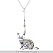 Marte&Joven Valentine's Day Gifts Cute Cat Necklace Enamel Cartoon Cats Pendant Jewelry for Women Friends