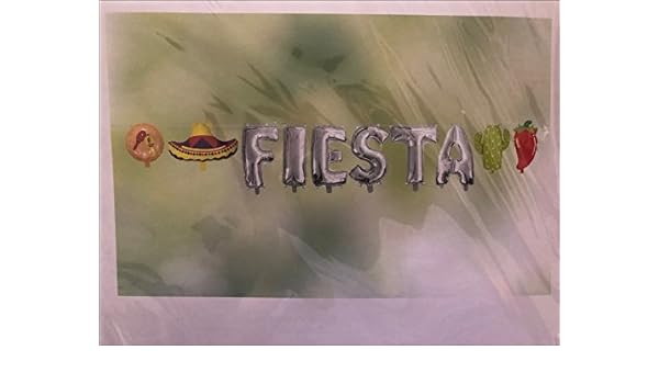 Mexican Fiesta Foil Balloon Decor Banner Spanish Party Decorations