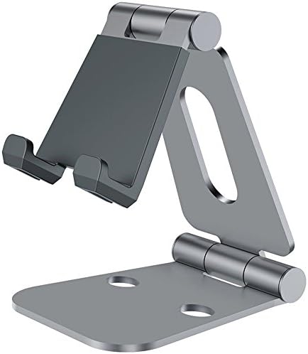Adjustable Multi-Angle Stand for Cell Phone, Table Playstand : Cell Phone Tablet Video Game Holder Dock for iPhone 7 6 Plus 5 5c,iPhone Accessories, iPad and Tablets Foldable Desk Stand Holder- Slive