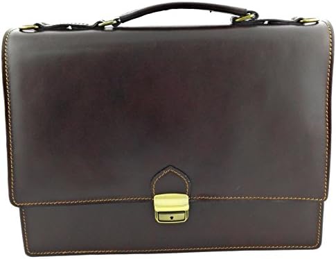 Zerimar Leather briefcase Multiple compartments ¡75 ANNIVERSARY SPECIAL OFFER! Measures: 14,7 x 3,5 x 11,4 inchs Color Brown