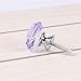 NORTHERN BROTHERS Drawer Knob Pull Handle 30MM Lavender Crystal Glass Diamond Shape Cabinet Drawer Pulls Cupboard Knobs with Screws for Home Office Cabinet Cupboard Bonus Silver Screws DIY(10 knobs)