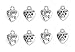 ALIMITOPIA 60pcs My Dog Lettering Pet Charm Peach Heart Shape Double-sided Pendant with Pawprint for DIY Bracelet Necklace Jewelry Making Findings(Silver Tone)
