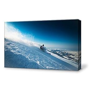 Canvas Wall Art for Living Room,Bedroom Home Artwork Paintings Snowboarding Ready to Hang - 12x18 inches