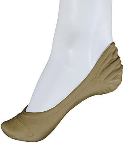 Puket Women's No Show Socks, Beige, 2 Pairs