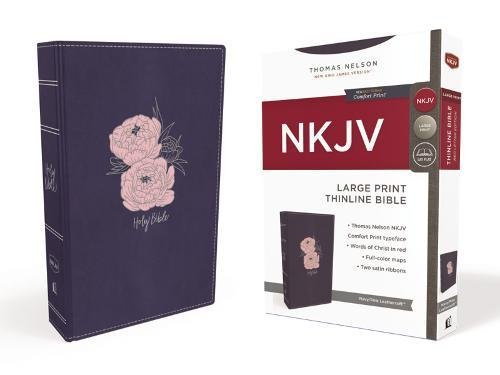 E.b.o.o.k NKJV, Thinline Bible, Large Print, Leathersoft, Blue/Pink, Red Letter Edition, Comfort Print<br />[D.O.C]