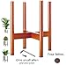 Wood Plant Stand for Flower Pot Holder, Modern Plant Holders Used for Office & Home Decor, Ideal to Display on Both Indoor & Outdoor, Easily Flip Brown Color| 14″/10″ (Plant and Pot not Included)thumb 2