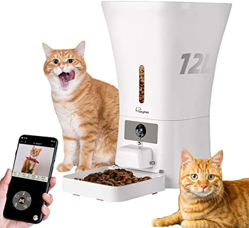 SKYMEE 12L WiFi Pet Feeder Automatic Food Dispenser for Cats