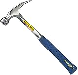 Estwing Hammer - 20 oz Straight Rip Claw with Smooth Face & Shock Reduction Grip - E3-20S