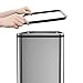 iTouchless 13 Gallon Automatic Touchless Sensor Kitchen Trash Can with AC Adapter, Odor Filter Deodorizer, Platinum Limited Edition (With Ac)