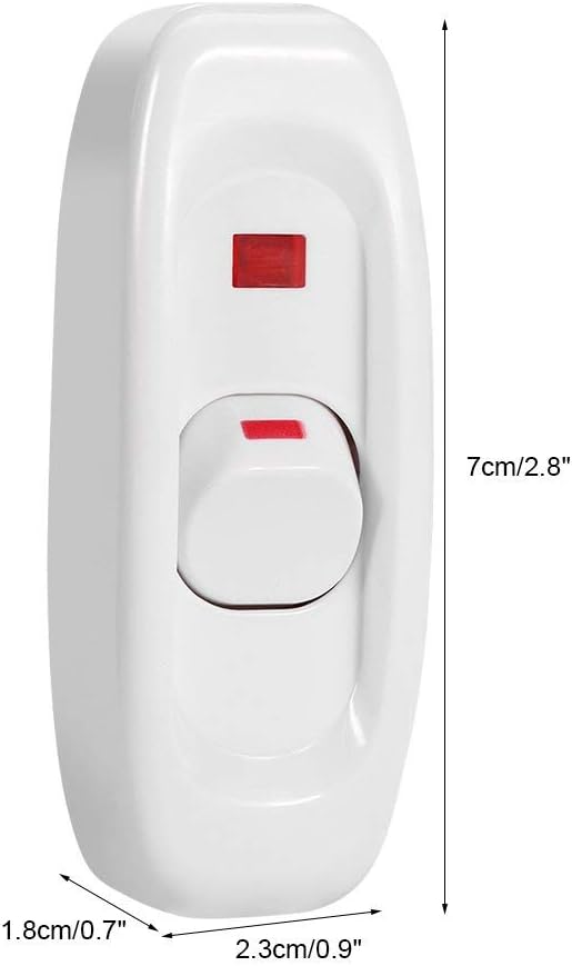 Cafopgrill 5pcs Ac 250V 10A Compact Plastic On/Off Rocker Switch Feed ...