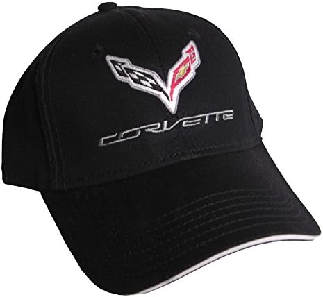 Corvette C7 Hat Cap Chevrolet Chevy Black Includes Racing Decal