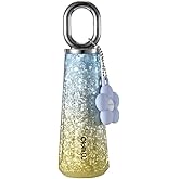 Oball Insulated Titanium Water Bottle, Flavor Neutrality Insulated Bottle with Carrying Handle, 17 Oz, Lightweight Water Bottle Hypoallergenic, Cup Holder Friendly(Blue & Yellow)