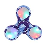 Tepoinn LED Fidget Spinner Finger Spinner EDC Hand Spinner with Ultra Fast Bearing, Anxiety Relief Finger Relief Toys for Kids & Adults