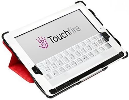 Touchfire Ultra-Protective Magnetic Case & 3-D Keyboard AND Storage Case AND Wall Mount - BUNDLE for iPad 2,3,4 (Red)