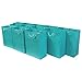OccasionALL Teal Gift Bags, Medium Shopping Bags with Handles for Small Business, Birthdays, Weddings, Party Favors, Showers, Holidays, 7.5x9x3.5, 12 Pack