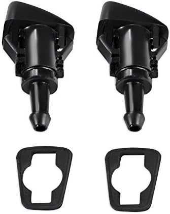 ASUMAN 2pcs Windshield Wiper Washer Nozzle Sprayer Kit for Grand Caravan Avenger Durango Ram 1500 2500 350 Grand Cherokee Town and country Replacement # 5116079AA 5160308AA