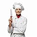 Chef's Organic Gadgets Ceramic Knife Set (6 Piece) with Peeler and Acrylic Knife Block Holder