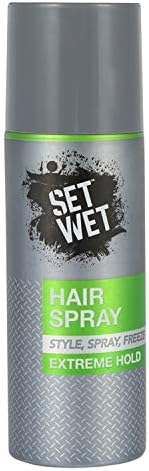 Set Wet Extreme Hold, Hair Spray for Men, Style-Spray-Freeze,Bottle 200 ml