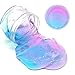 GMNP0di% Mini Squeeze Stress Relief Toys for Kids Adults Multicolor Clear Crystal Slime Stretchy Clay Stress Relieve Kids Toy Light Pink+Light Blue