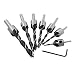 Yakamoz 7pcs HSS Countersink Drill Bits Set Screw Woodworking Chamfer Tool, 3-10mm