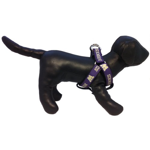 NCAA Washington Huskies Collegiate Dog Harness (Small)