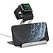 Apple Watch Stand, Mercase Aluminum NightStand iWatch &iPhone Universal Desktop Stand Holder Charging Station for iWatch Series SE/6/5/4/3/2/1,iPhone 11/11Pro/11Max/Xs/X Max/XR/X/8/8Plus-Space Gray