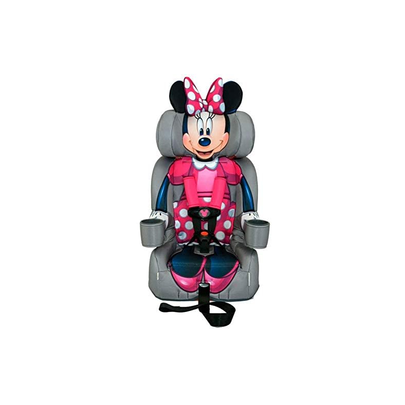 KidsEmbrace Disney Minnie Mouse 2-in-1 Forward-Facing Booster Car Seat LATCH | 5-Point Harness Booster 22-65lbs converts…