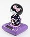 Solar Power TOY - Purple Kimono Cute Geisha Japanese Girl Car Home Decor
