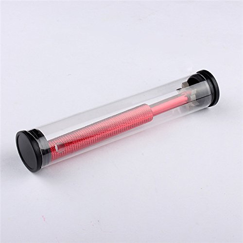 Groove Sharpener with 6 Heads 3U 3V - Golf Club Groove Sharpener, Re-Grooving Tool and Cleaner - Perfect Tool for all Irons - Pitching, Sand, Lob, Gap, and Approach Wedges and Utility Clubs (Red)